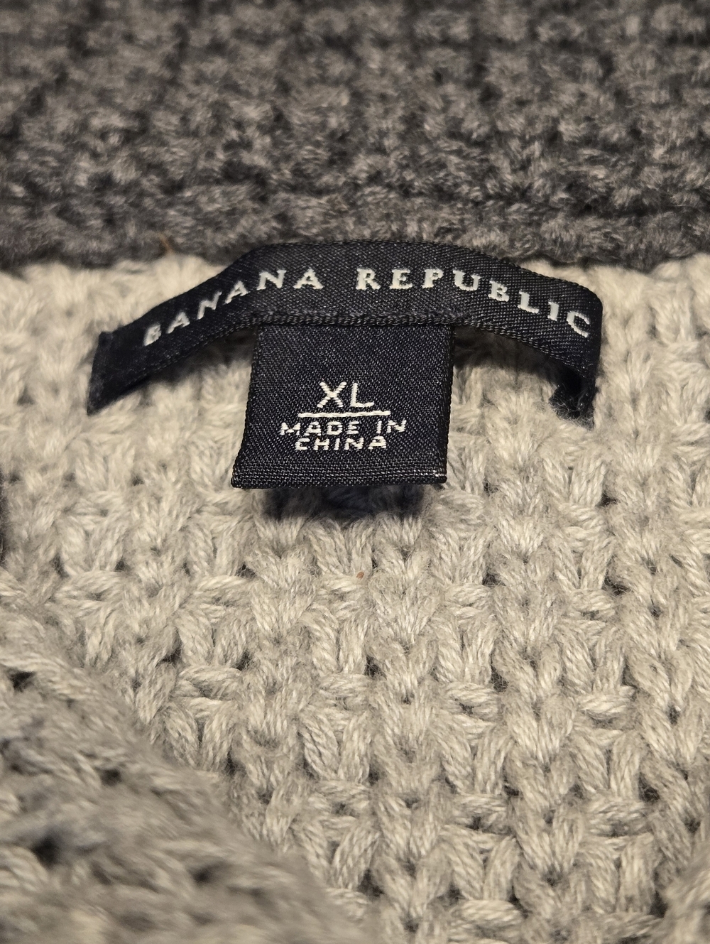 Banana Republic Double Breasted Thick Knit Sweater - Size XL - Cotton And Wool - Picture 7 of 11
